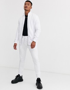 Белый спортивный костюм ASOS DESIGN