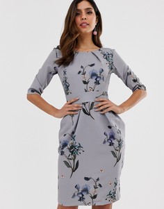 Платье-тюльпан с рукавами три четверти Closet-Серый