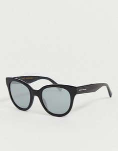 Круглые солнцезащитные очки в черной оправе Marc Jacobs-Черный