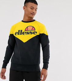 Черно-желтый свитшот со вставкой ellesse эксклюзивно для ASOS-Черный