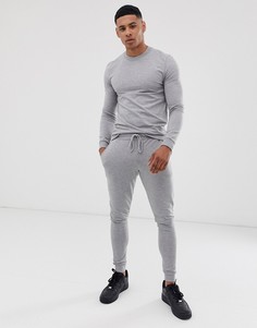 Серый спортивный костюм ASOS DESIGN