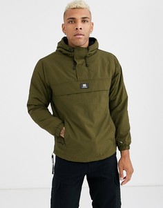 Куртка хаки с флисовой подкладкой Bershka-Зеленый