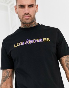 Футболка с принтом ASOS DESIGN-Черный