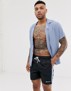 Черные шорты для плавания с отделкой лентой Ellesse Apiro-Черный