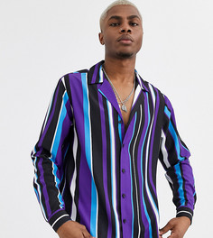 Рубашка в полоску Reclaimed Vintage-Мульти