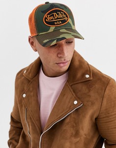 Бейсболка с логотипом Von Dutch-Зеленый