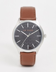 Часы с коричневым кожаным ремешком 40 мм Ted Baker-Коричневый