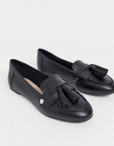 Кожаные лоферы с кисточками Aldo-Черный