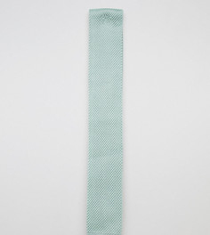 Трикотажный галстук мятного цвета с ровными концами Noose & Monkey Wedding-Зеленый