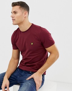 Бордовая футболка с логотипом Lyle & Scott-Красный
