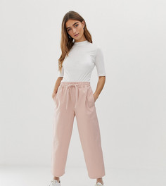 Джоггеры в стиле чиносов ASOS DESIGN Petite-Розовый