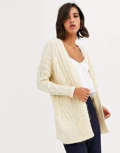 Кремовый oversize-кардиган Vero Moda-Бежевый
