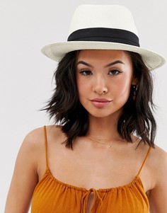 Белая федора Pieces-Белый