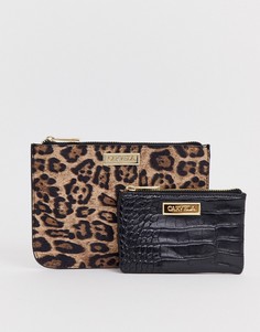 Подарочный набор из 2 светло-коричневых клатчей Carvela-Мульти