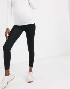 Мягкие леггинсы ASOS DESIGN Maternity Petite-Черный