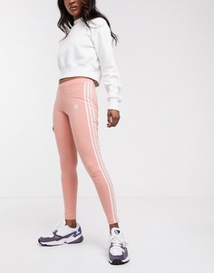 Леггинсы с 3 полосками adidas Originals-Розовый