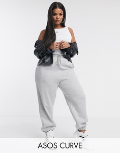 Oversize-джоггеры ASOS DESIGN Curve-Серый