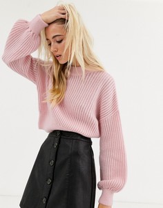 Розовый джемпер с круглым вырезом Topshop