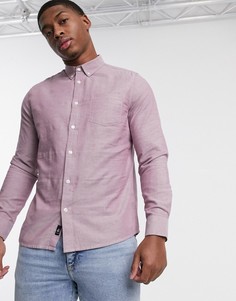Розовая оксфордская рубашка Burton Menswear-Розовый