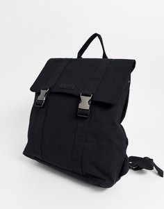 Черный парусиновый рюкзак с пряжками Burton Menswear