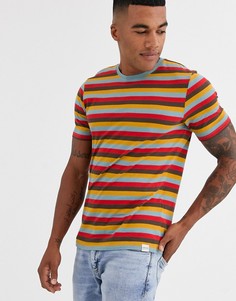Красная футболка в полоску Only & Sons-Красный