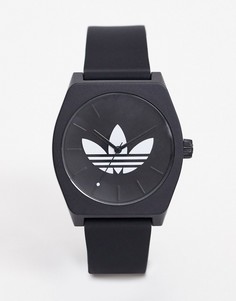Черные часы с силиконовым ремешком adidas SP1 Process-Черный