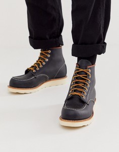 Темно-синие кожаные ботинки Red Wing 6-Темно-синий