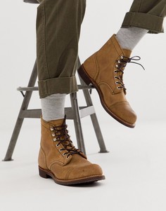 Замшевые ботинки на шнуровке Red Wing iron ranger-Бежевый