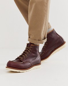 Бордовые ботинки высотой 6 дюймов Red Wing classic moc-Красный