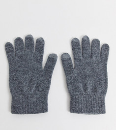 Серые перчатки для сенсорных гаджетов из овечьей шерсти Glen Lossie-Серый