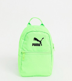 Зеленый рюкзак с неоновым оттенком Puma Core Minime