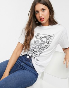 Футболка с принтом ASOS DESIGN-Белый