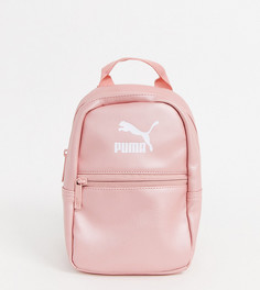 Розовый рюкзак металлик Puma Core Minime