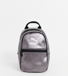 Серебристый рюкзак металлик Puma Core Minime-Серебряный