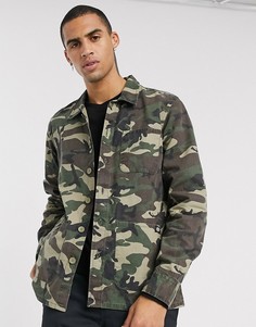 Рубашка навыпуск с камуфляжным принтом Dickies-Мульти