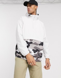 Белая куртка с камуфляжными вставками Dickies-Белый