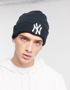 Черная шапка-бини New Era NY Yankees-Черный