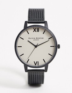 Серые часы с сетчатым браслетом Olivia Burton Shoreditch-Серый