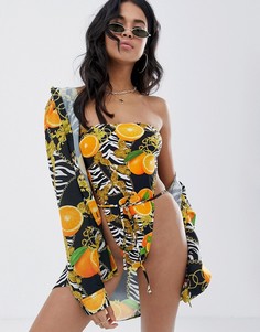 Пляжная рубашка с принтом Jaded London-Мульти