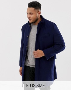 Пальто с добавлением шерсти и воротником-хомут Harry Brown Plus premium-Черный