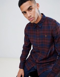 Красная рубашка в клетку Farah Eader-Красный