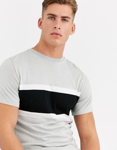 Серая узкая футболка River Island-Серый