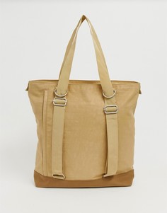 Гибридный рюкзак-сумка из нейлона ASOS WHITE-Бежевый
