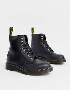 Черные ботинки со шнуровкой на 8 пар люверсов Dr Martens 1460 Pascal-Черный