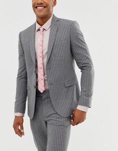 Ярко-розовый узкий галстук ASOS DESIGN