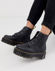 Черные кожаные ботинки на платформе Dr Martens Sinclair-Черный