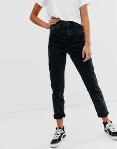 Черные моделирующие джинсы в винтажном стиле New Look-Черный