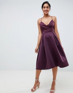Платье миди для выпускного ASOS DESIGN-Фиолетовый