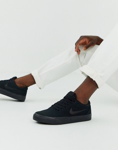 Черные кроссовки Nike SB Charge-Черный