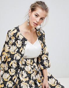 Жаккардовая куртка с принтом Traffic People-Золотой